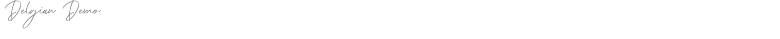 Delgian font preview